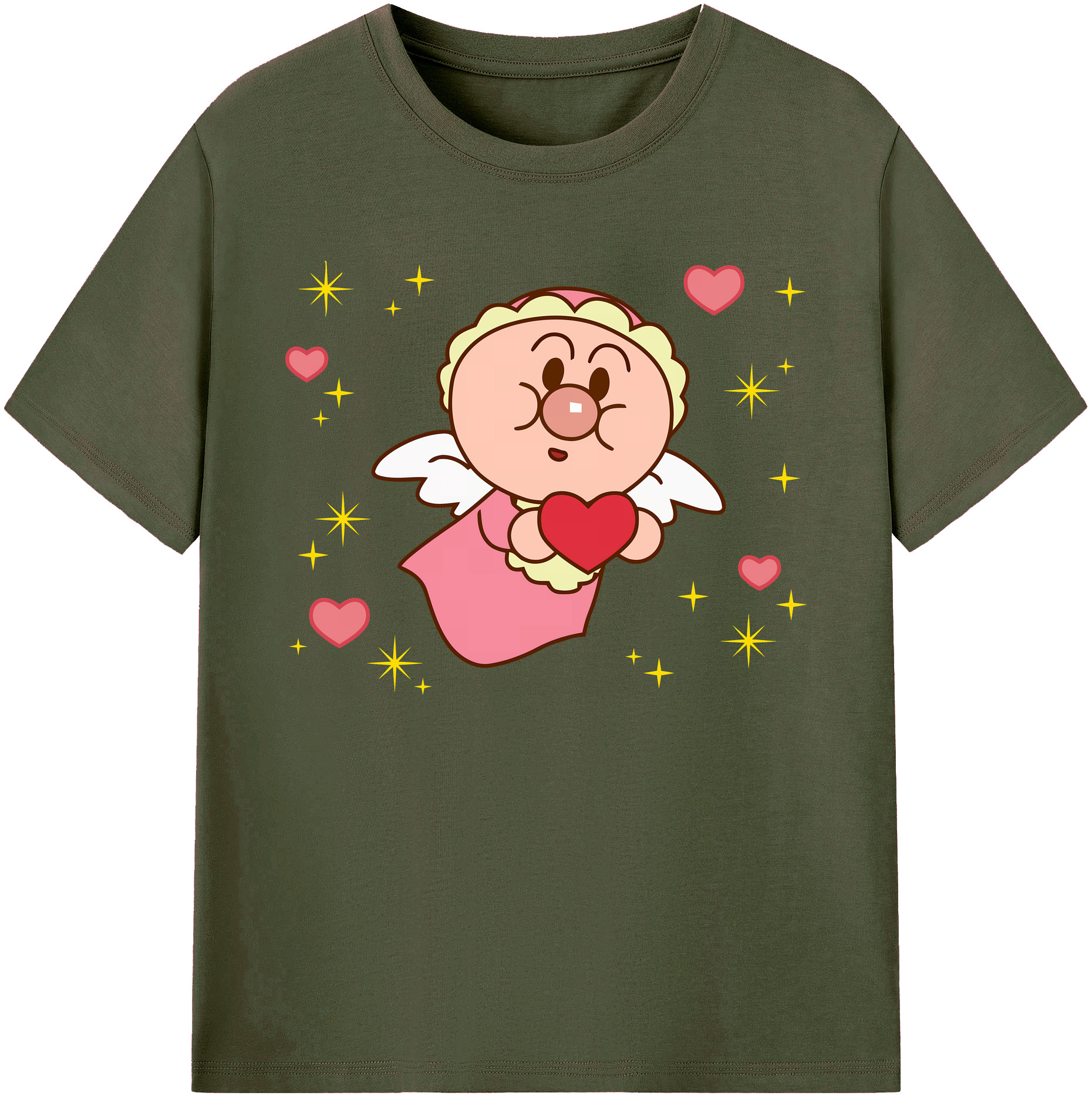（画像用） アンパンマン Anpanman 綿100％ メンズ半袖Tシャツ｜肌触りやわらか＆通気性